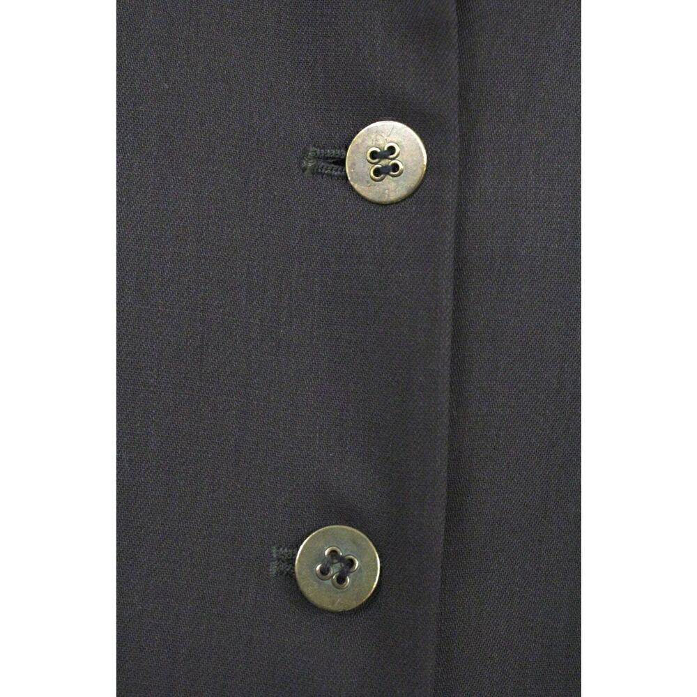 EMANUEL UNGARO Brown 100% Wool PANTS SUIT Military Style 6/40 '70s Korea Women 6 - Picture 2 of 6